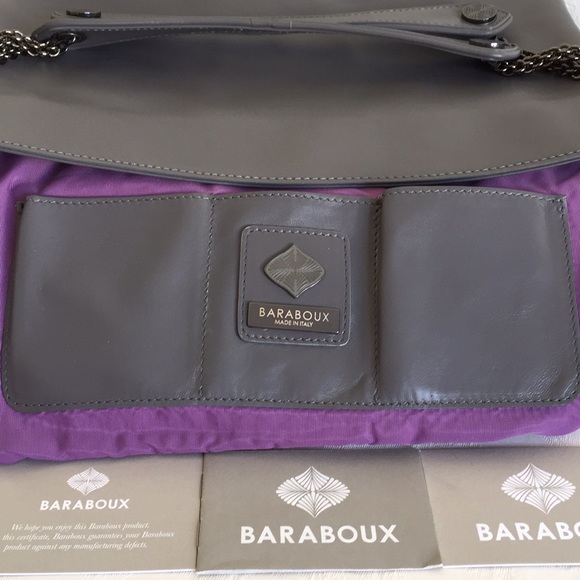 Baraboux leather and python chain strap bag - Picture 6 of 8